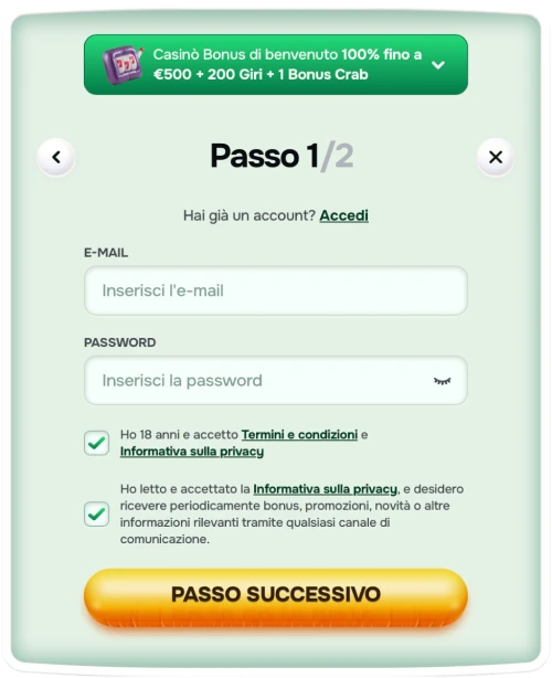 Casinolo login e registrati 